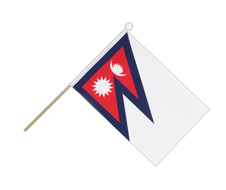 Nepal - Stockfähnchen 15 x 22 cm