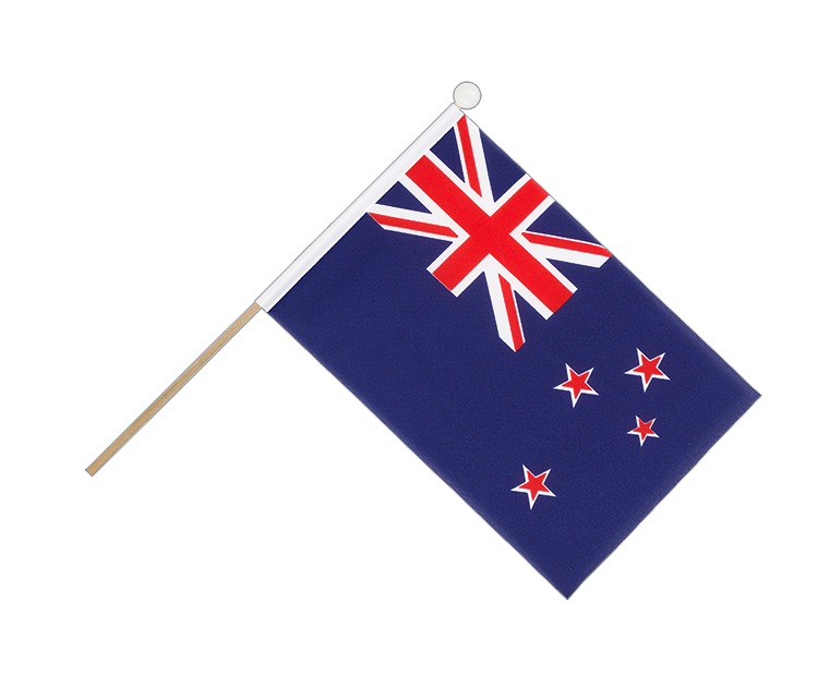 Hand Waving Flag New Zealand - 6x9"