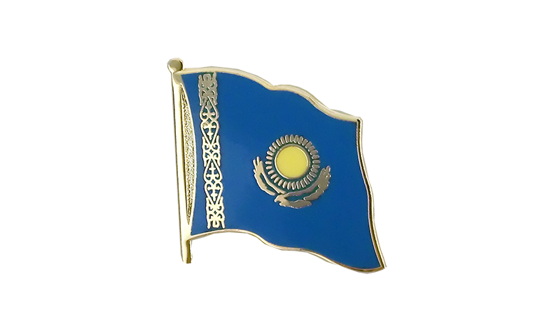 Flaggen Pin Kasachstan 2 x 2 cm