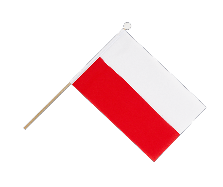 Polen Stockfähnchen 15 x 22 cm
