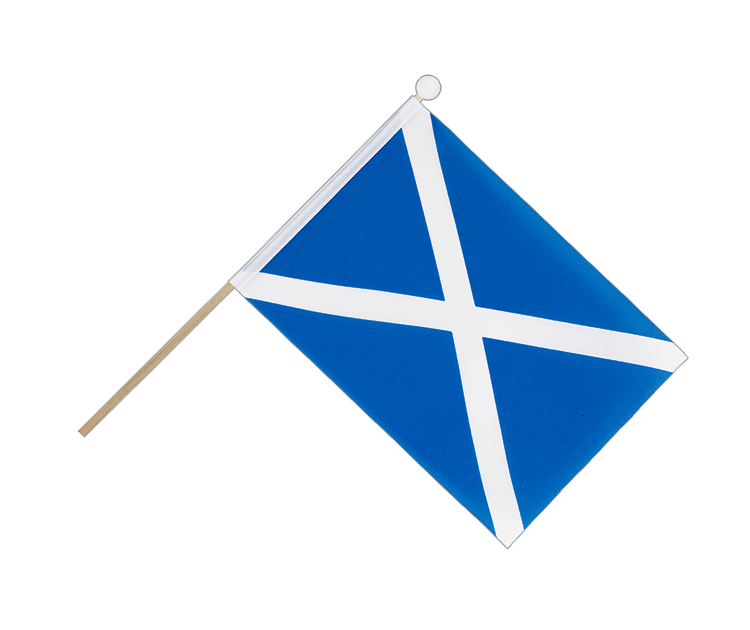 Schottland hellblau Stockfähnchen 15 x 22 cm