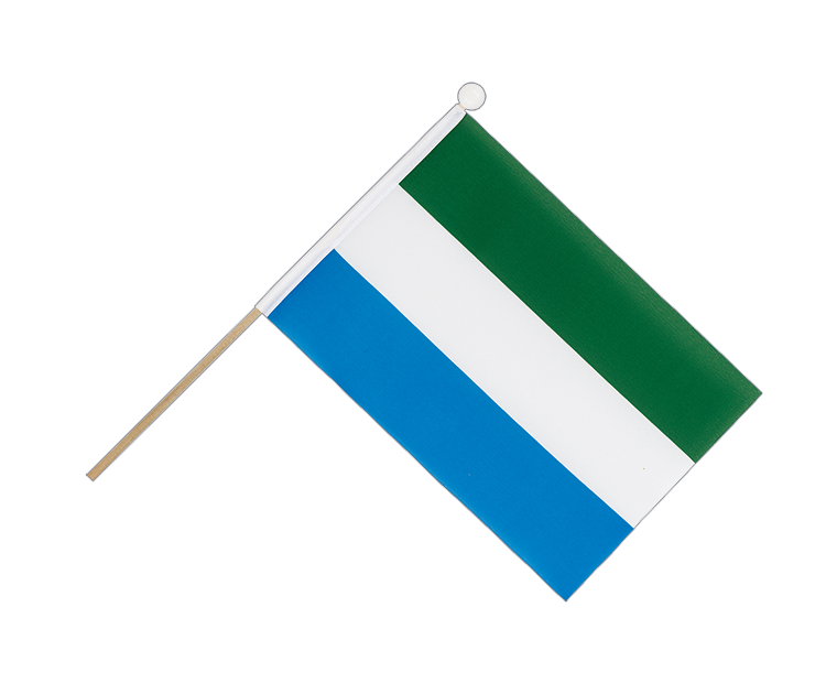 Sierra Leone - Hand Waving Flag 6x9"