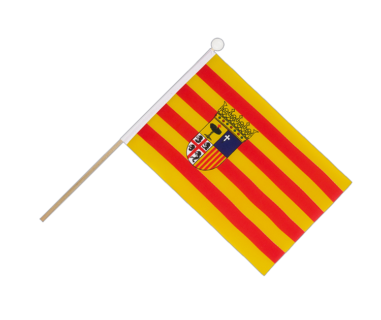 Aragon - Hand Waving Flag 6x9"