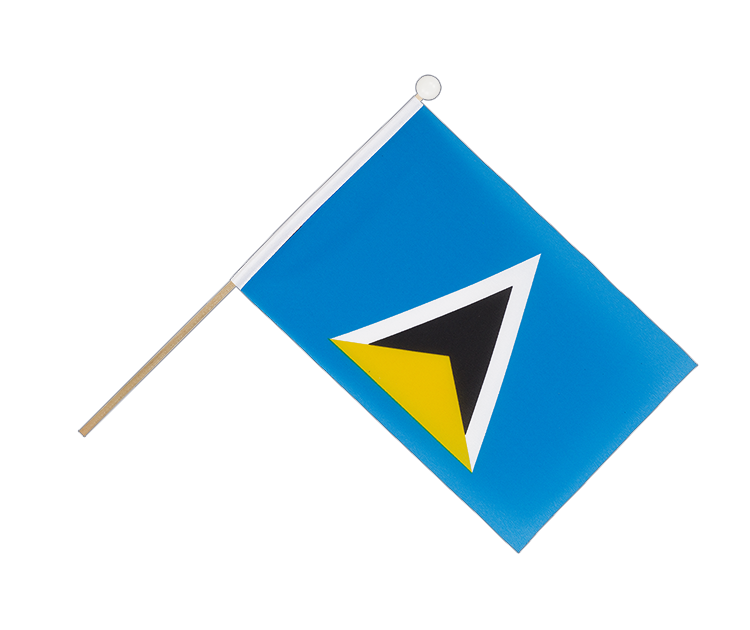 Saint Lucia - Hand Waving Flag 6x9"