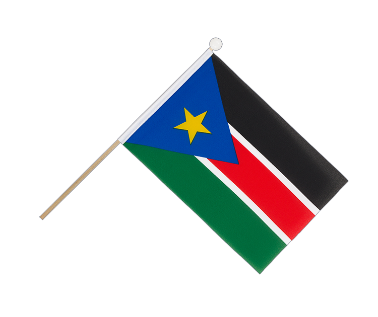 Hand Waving Flag Southern Sudan - 6x9"
