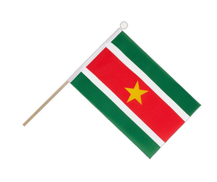 Hand Waving Flag Suriname - 6x9"