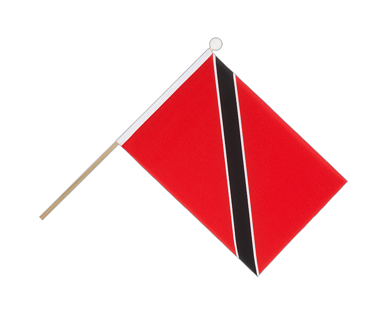 Trinité et Tobago - Drapeau sur hampe 15 x 22 cm