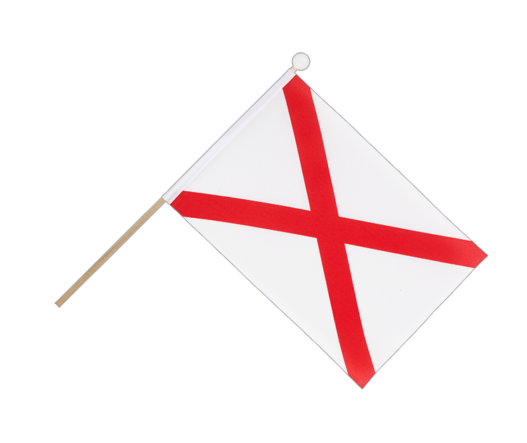 Alabama - Hand Waving Flag 6x9"