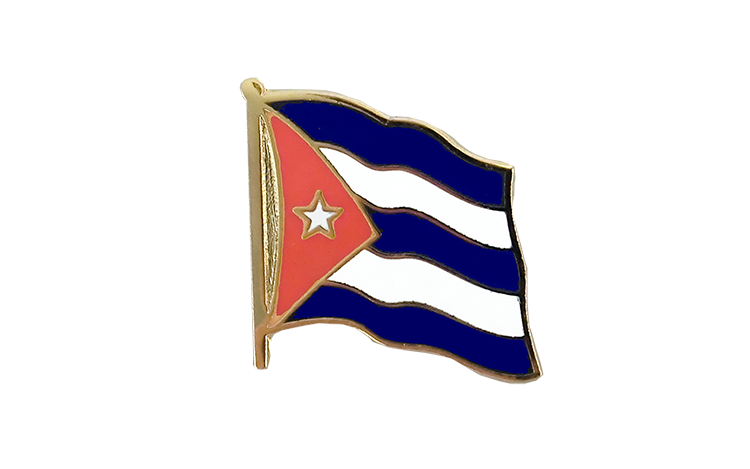 Pin's drapeau Cuba 2 x 2 cm