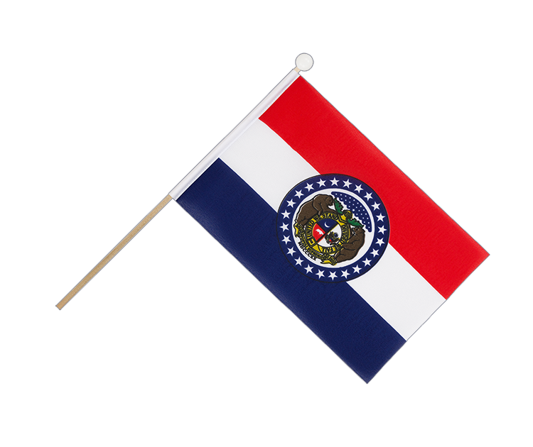 Missouri - Hand Waving Flag 6x9"