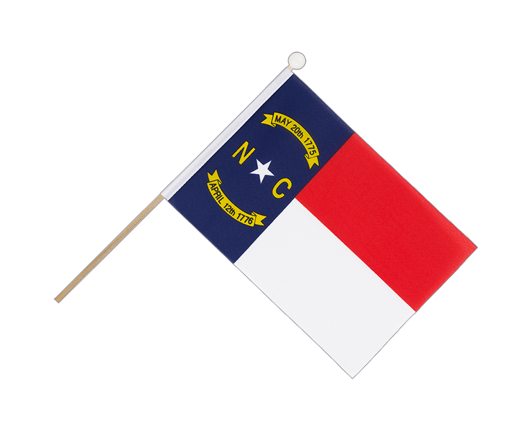North Carolina - Hand Waving Flag 6x9"