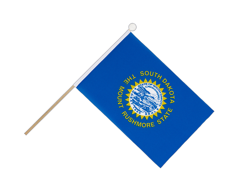 South Dakota - Hand Waving Flag 6x9"