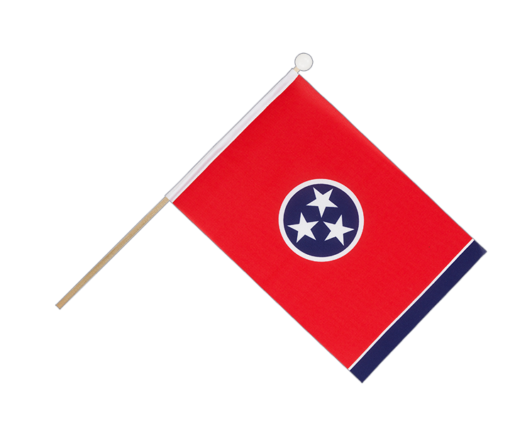 Tennessee - Drapeau sur hampe 15 x 22 cm