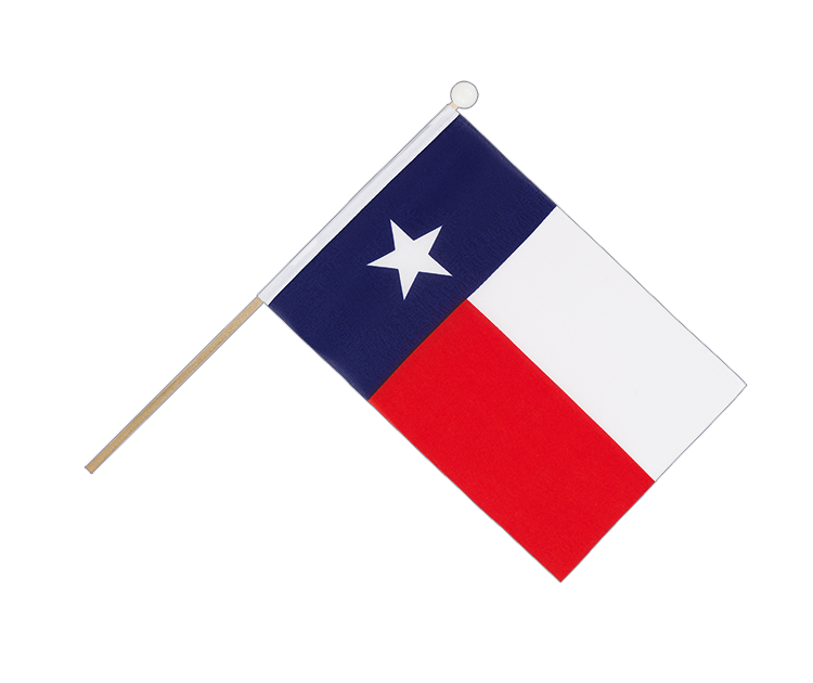 Hand Waving Flag Texas - 6x9"