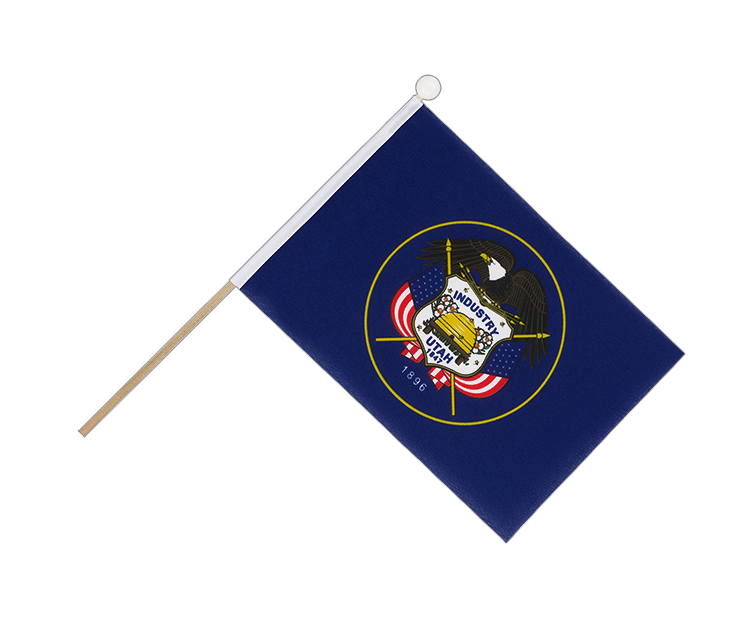 Hand Waving Flag Utah - 6x9"