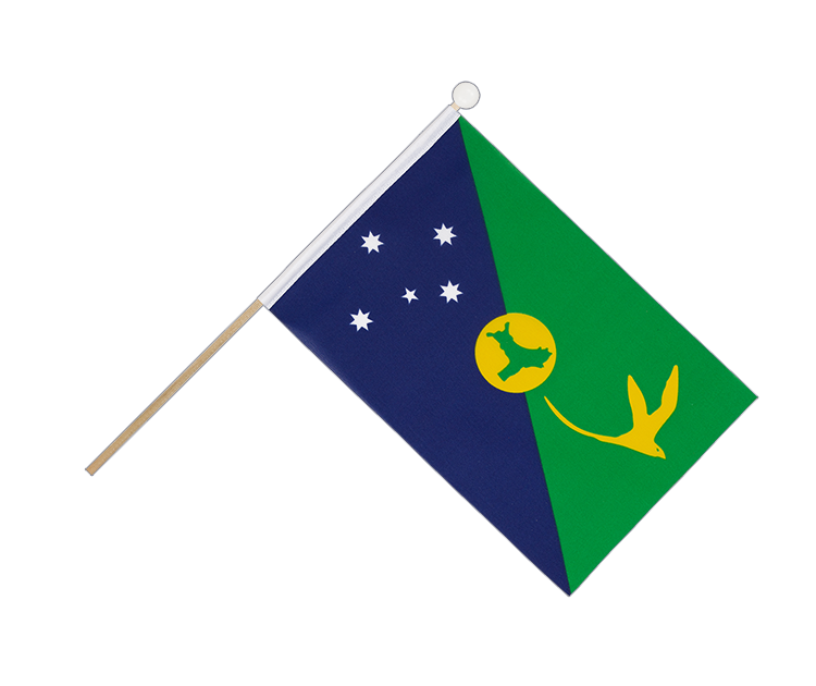 Christmas Island - Hand Waving Flag 6x9"