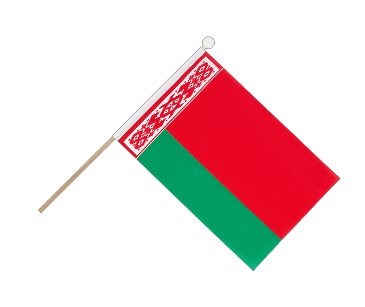 Weißrussland - Stockfähnchen 15 x 22 cm