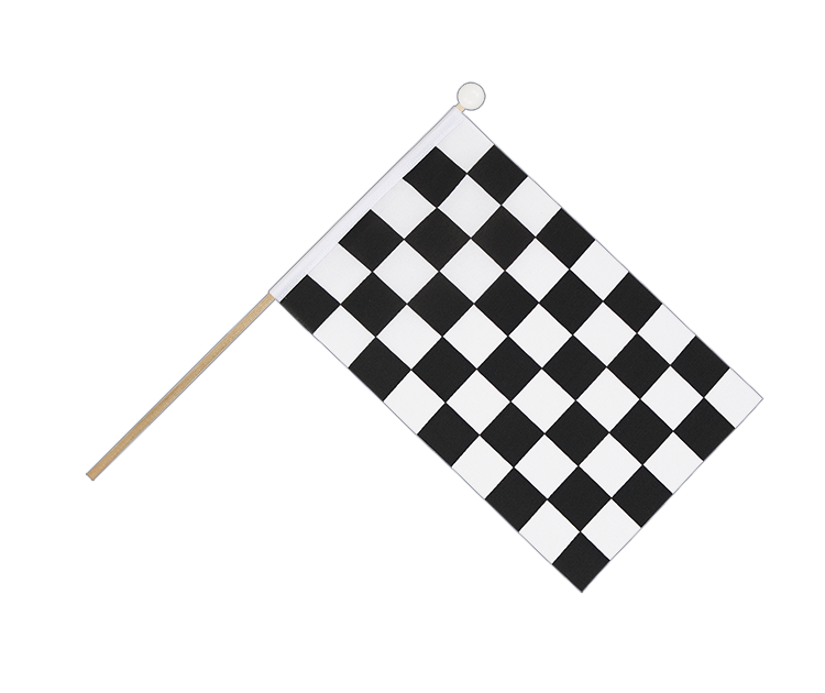 Zielflagge Stockfähnchen 15 x 22 cm