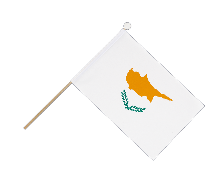 Zypern - Stockfähnchen 15 x 22 cm