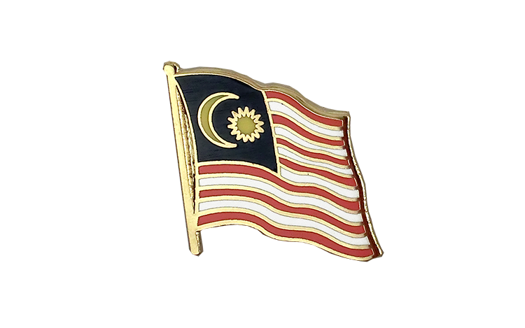 Flaggen Pin Malaysia 2 x 2 cm
