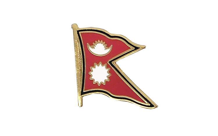 Flaggen Pin Nepal 2 x 2 cm