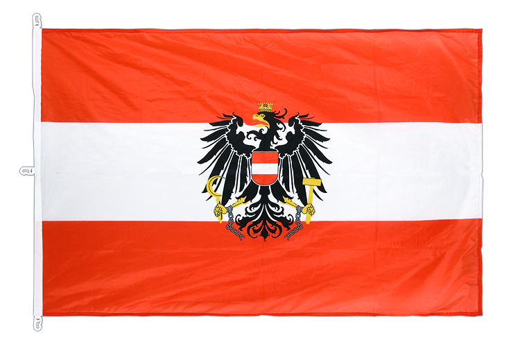 Drapeau Autriche avec aigle 200 x 300 cm