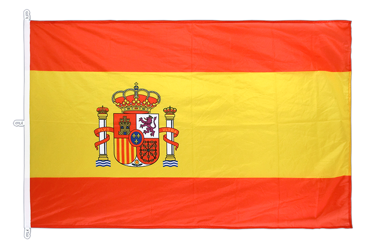 Spanien mit Wappen - Hissfahne 200 x 300 cm