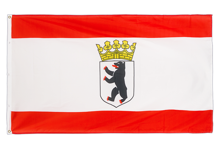 Berlin mit Krone - Flagge 90 x 150 cm