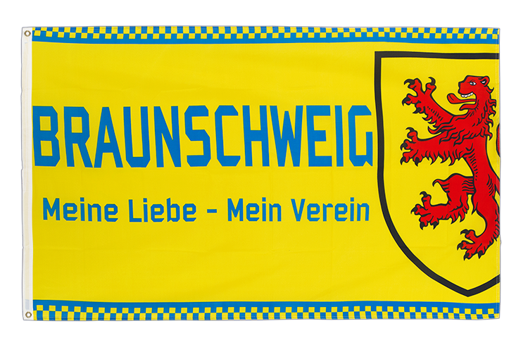 Braunschweig Meine Liebe mein Verein Flagge 90 x 150 cm