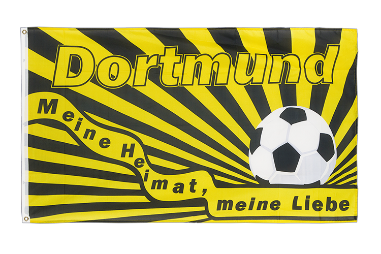 Dortmund Meine Heimat meine Liebe Flagge 90 x 150 cm
