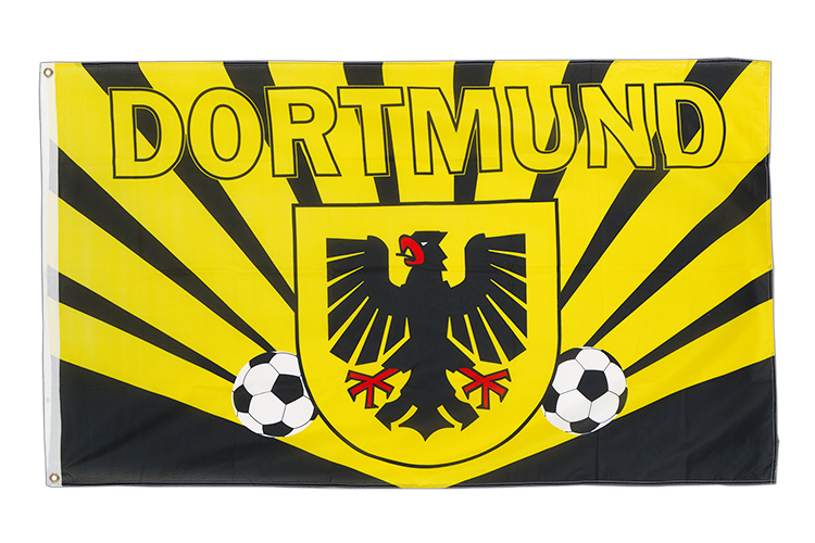 Dortmund Germany City Flag – 90x150 Cm Hoist Flag, 100% Polyester By Digni