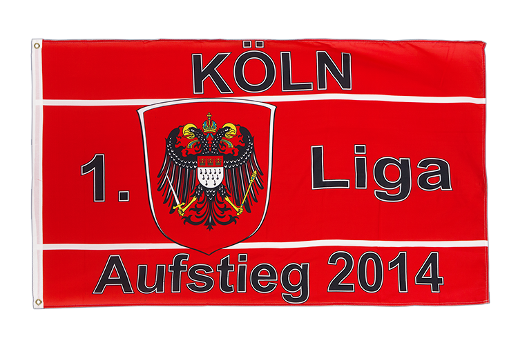 Köln Aufstieg 2014 Flagge 90 x 150 cm