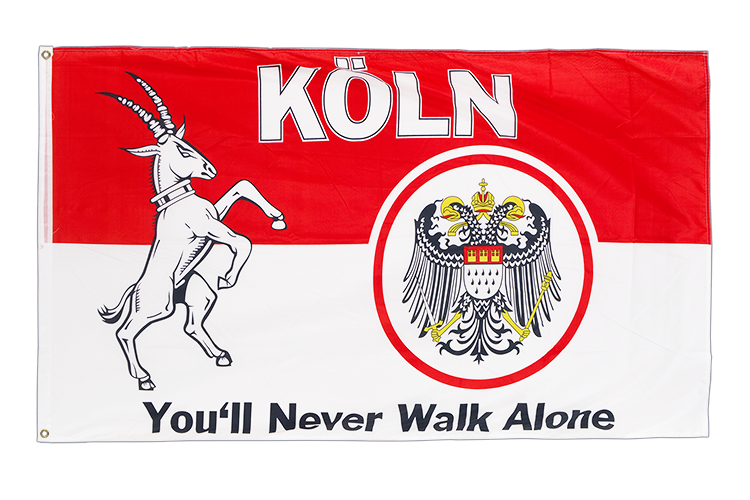Köln You'll Never Walk Alone Flagge 90 x 150 cm