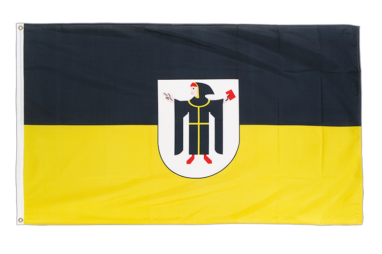 Stadt München mit Wappen Flagge 90 x 150 cm