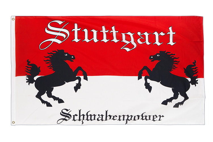Stuttgart Rössle Schwabenpower Flagge 90 x 150 cm