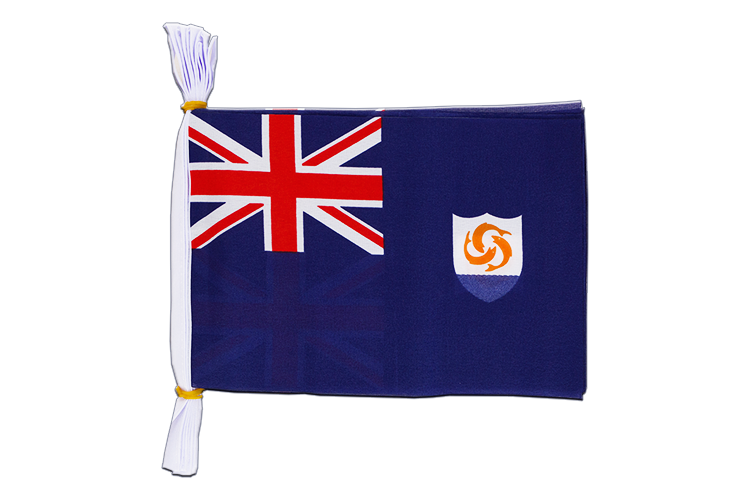 Anguilla - Flag Bunting 6x9", 3 m