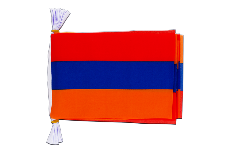 Armenia Flag Bunting 6x9", 3 m
