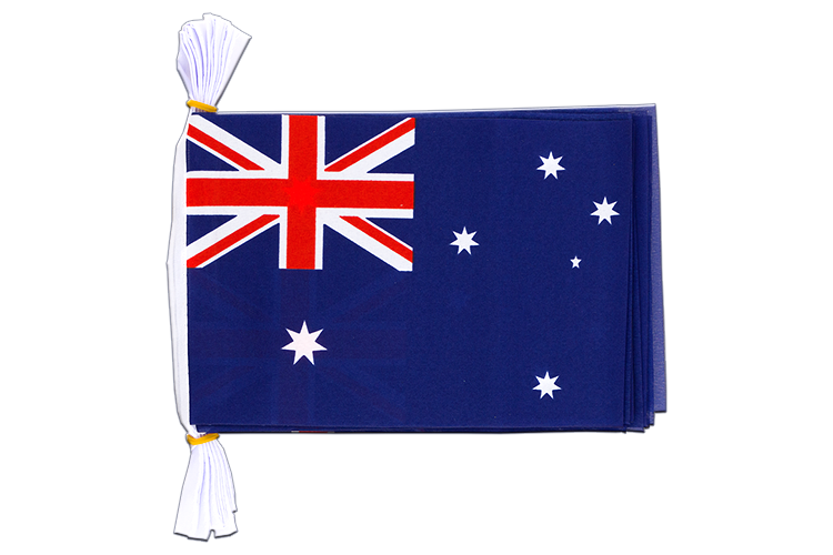 Australien Fahnenkette 15 x 22 cm, 3 m