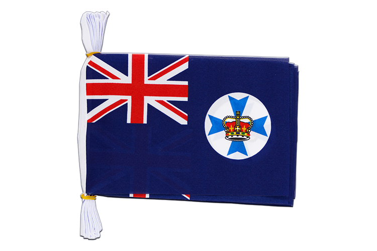 Queensland - Flag Bunting 6x9", 3 m