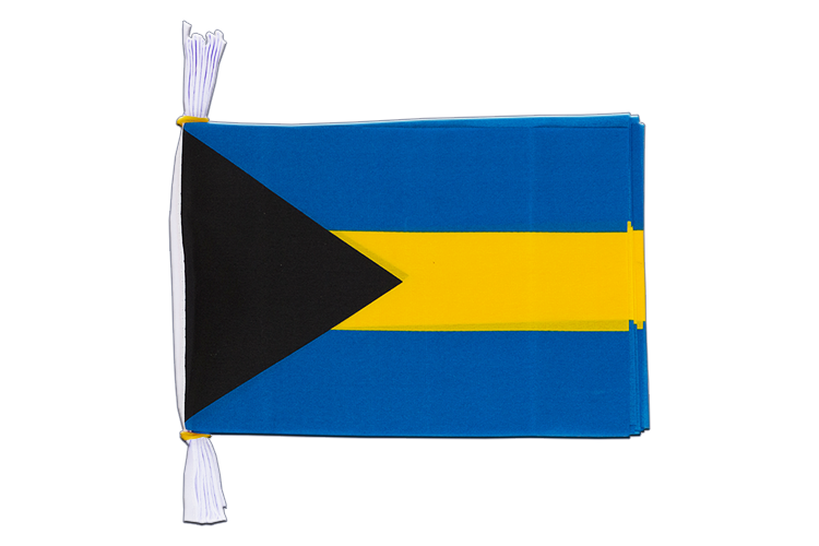 Bahamas - Flag Bunting 6x9", 3 m