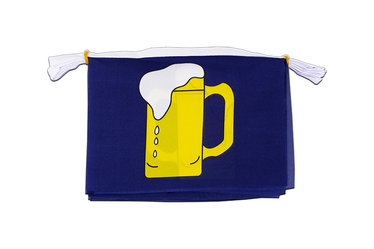 Beer - Flag Bunting 6x9", 3 m