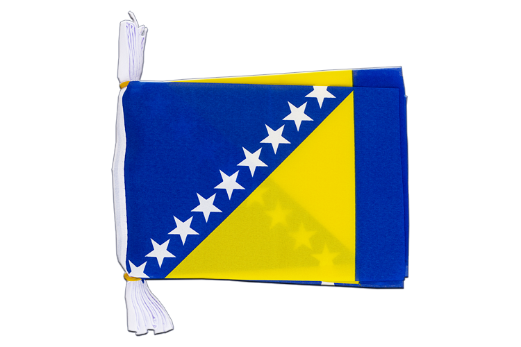 Bosnia-Herzegovina - Flag Bunting 6x9", 3 m