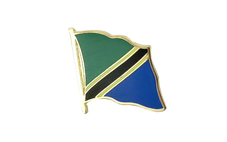 Flaggen Pin Tansania 2 x 2 cm