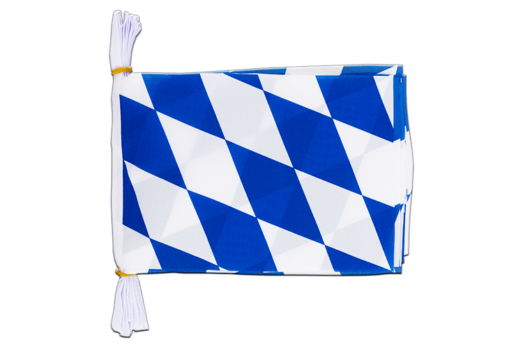 Bayern ohne Wappen Fahnenkette 15 x 22 cm, 3 m