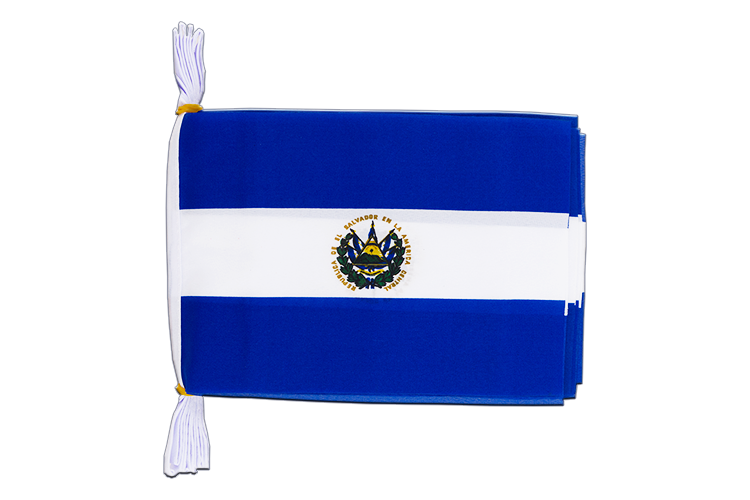 El Salvador - Flag Bunting 6x9", 3 m