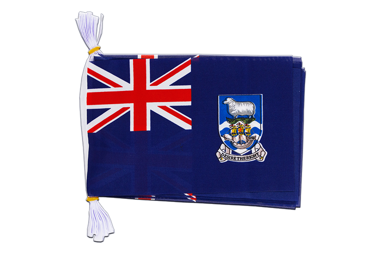 Falkland Islands - Flag Bunting 6x9", 3 m