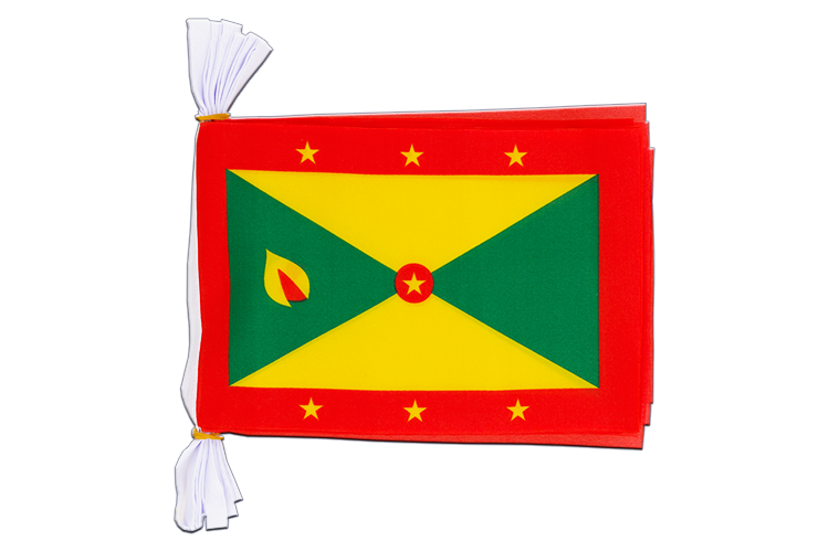 Grenada - Flag Bunting 6x9", 3 m