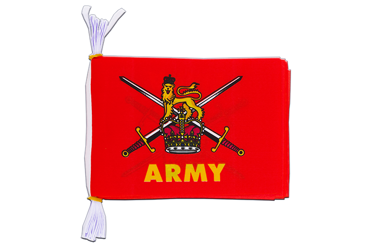 British Army - Fahnenkette 15 x 22 cm, 3 m
