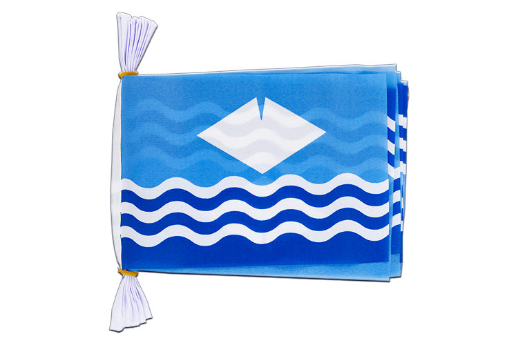 Isle of Wight - Flag Bunting 6x9", 3 m