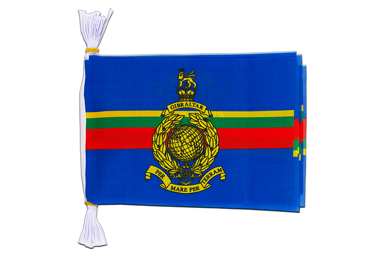 Großbritannien Royal Marines Fahnenkette 15 x 22 cm, 3 m